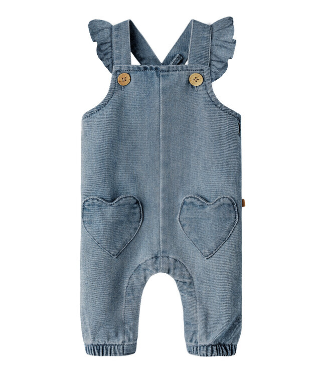 NBFLULIA LOOSE DNM OVERALL 4017-CJ LIL Medium Blue Denim by Lil' Atelier