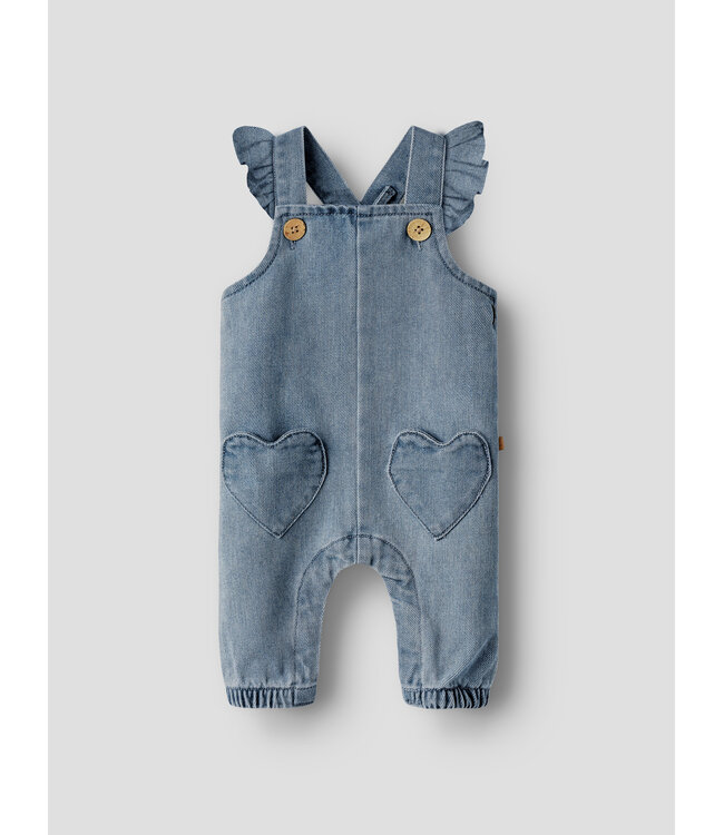 NBFLULIA LOOSE DNM OVERALL 4017-CJ LIL Medium Blue Denim by Lil' Atelier