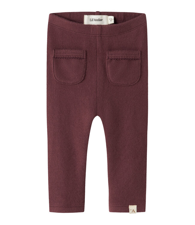 NBFTHORA HUK SLIM LEGGING LIL Catawba Grape by Lil' Atelier