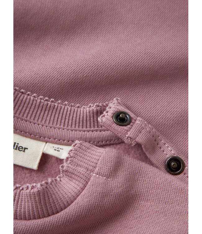 NBFKILANO RUK LS LOOSE SWEAT LIL Nostalgia Rose by Lil' Atelier