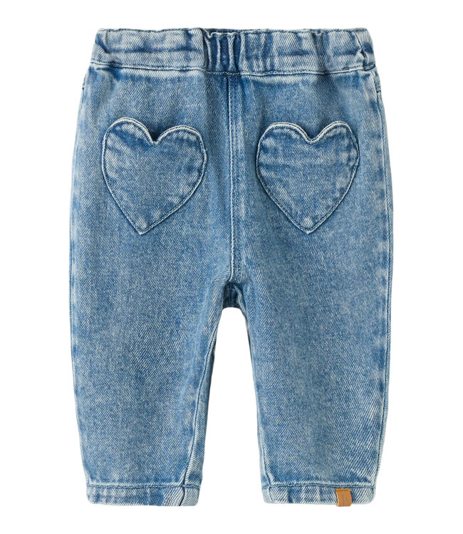 NBFLULIA BAGGY DNM JEANS 4017-CJ S LIL Medium Blue Denim by Lil' Atelier