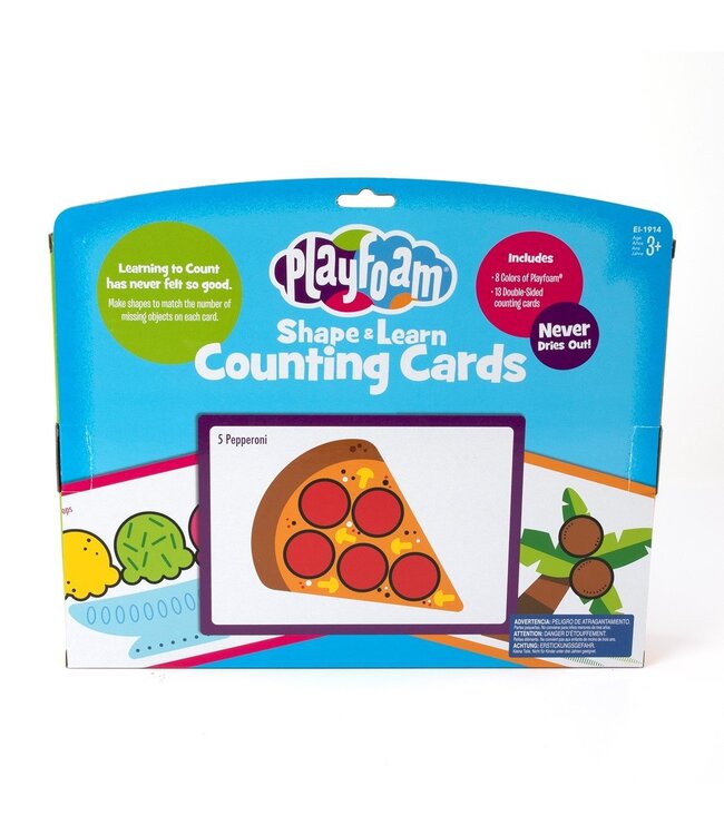 Learning resources Playfoam Shape & learn counting cards