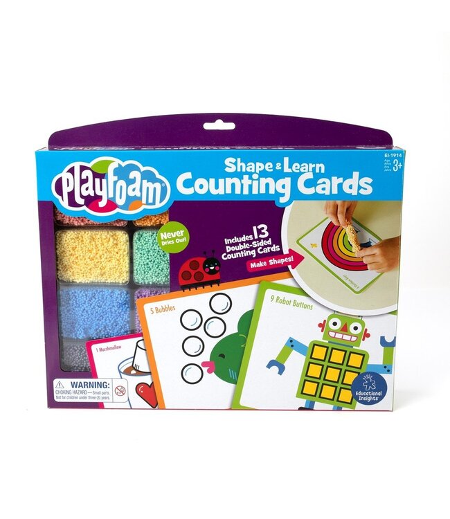 Learning resources Playfoam Shape & learn counting cards