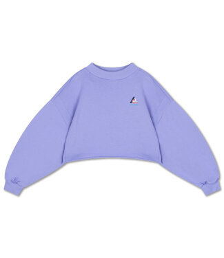 Repose ams crop heart sweater glacier bloom Repose ams