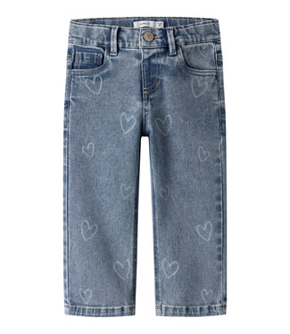 Name it NMFROSE STRAIGHT LASER JEANS 2583-GY B Medium Blue Denim by Name it