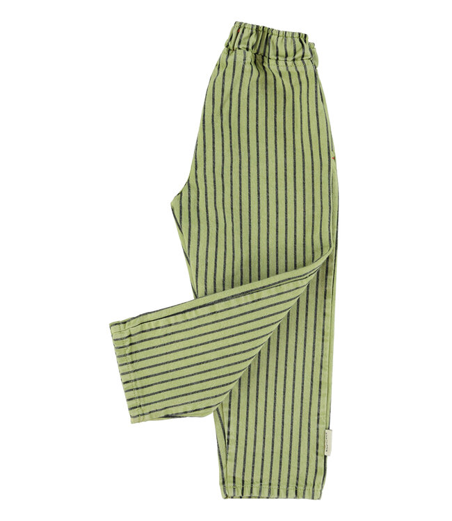unisex trousers  | green w/ indigo stripes by Piupiuchick