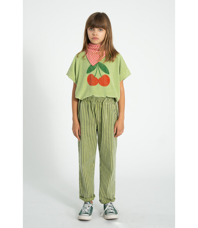 t'shirt | light olive w/ cherry print by Piupiuchick