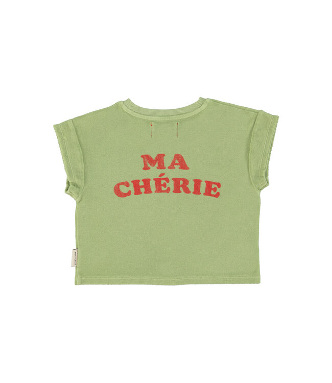 t'shirt | light olive w/ cherry print by Piupiuchick