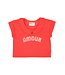 Piupiuchick t'shirt w/ peter pan collar| red w/ "amour" print by Piupiuchick