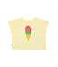 t'shirt | light yellow w/ "beach bar" print by Piupiuchick