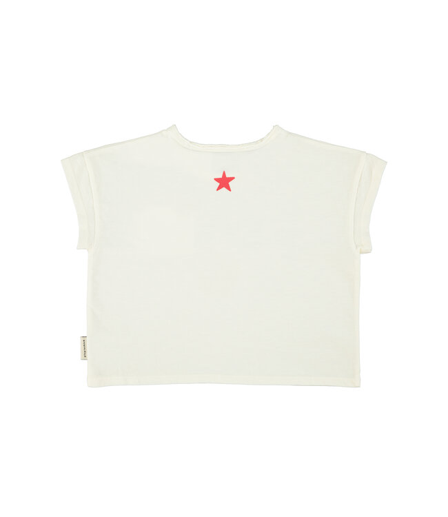 t'shirt |ecru w/ "peace" print by Piupiuchick