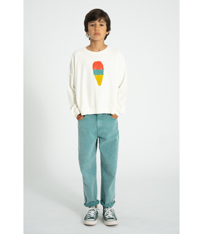 sweatshirt | ecru w/ ice cream print by Piupiuchick