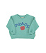 sweatshirt | turquoise w/ "peace" print by Piupiuchick