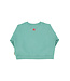 sweatshirt | turquoise w/ "peace" print by Piupiuchick