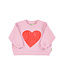 Piupiuchick sweatshirt | lilac w/ red heart print by Piupiuchick