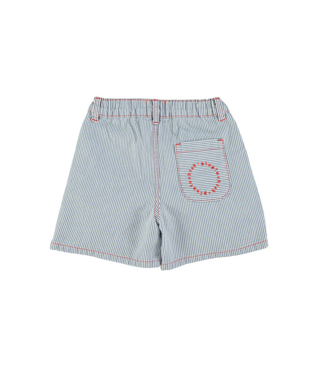 boy shorts | ecru w/ indigo stripes by Piupiuchick