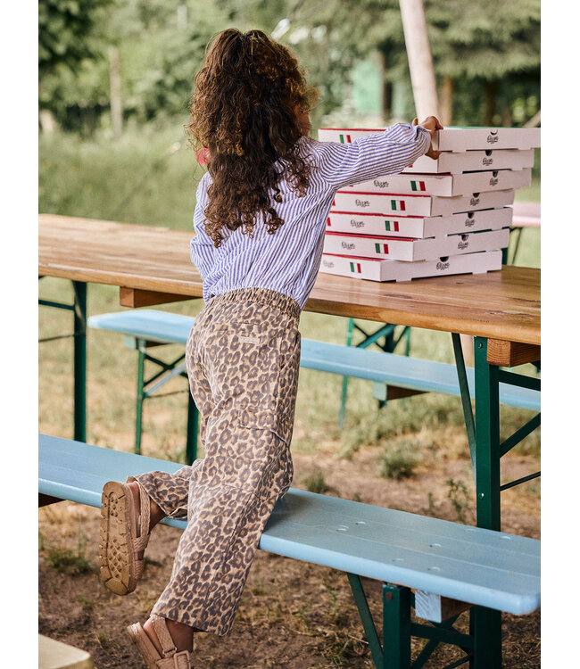 Wide Cargo Pants Print Sandshell by Daily7