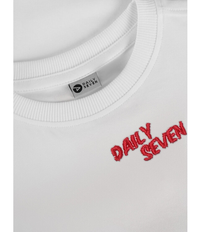 Oversized T-shirt Backprint  Egret by Daily7