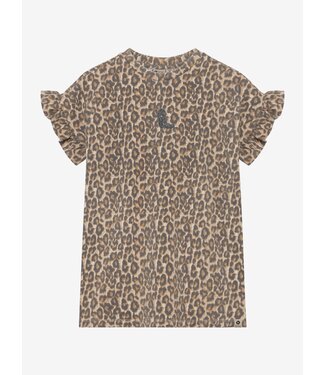 Daily7 T-shirt Dress Allover Print Sandshell by Daily7