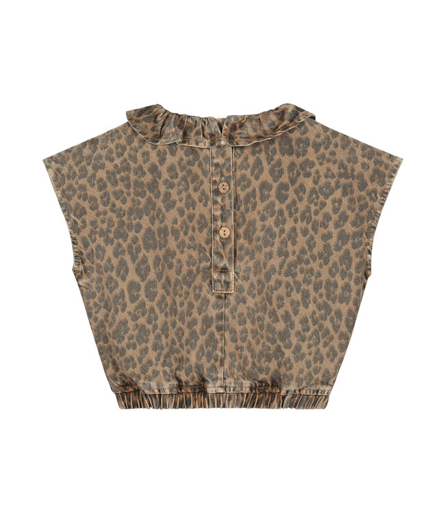 Paige top Tiger print by Charlie Petite