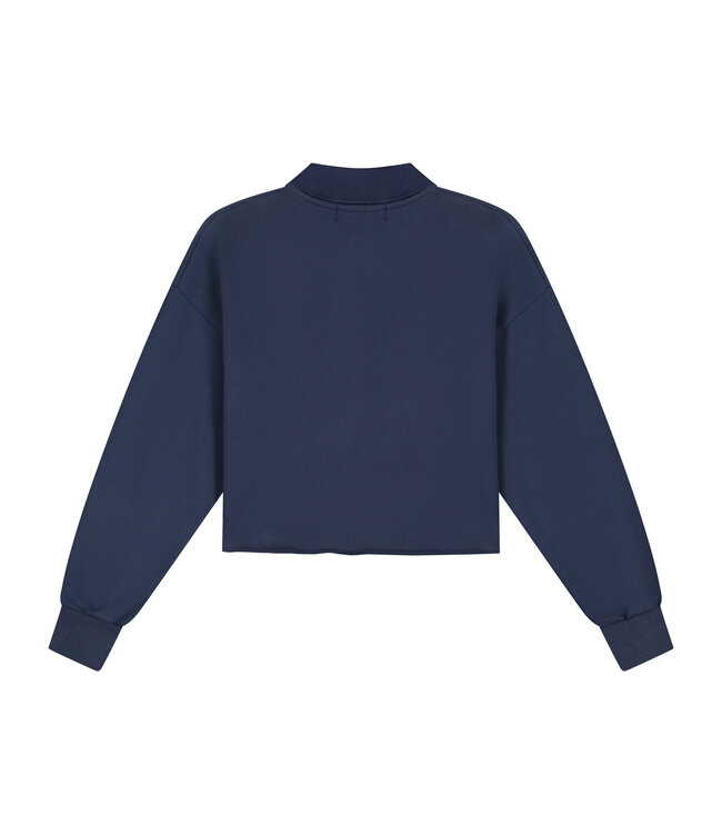 Pixy polo sweater navy by Charlie Petite