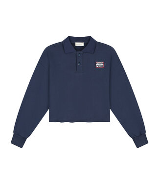 Charlie Petite Pixy polo sweater navy by Charlie Petite