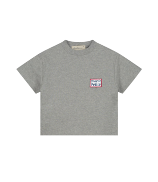 Charlie Petite Presley shirt grey melange by Charlie Petite