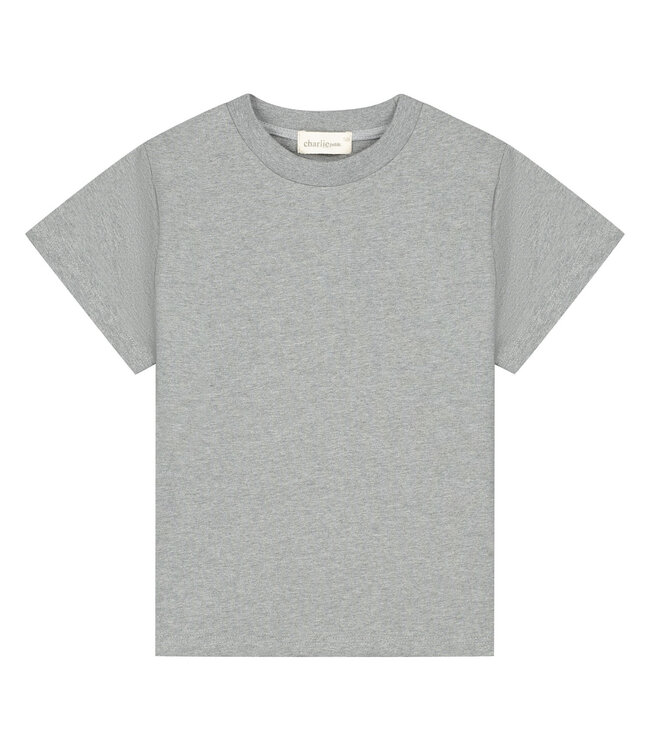 Luc shirt grey melange by Charlie Petite