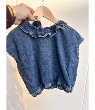 Charlie Petite Paige top pale blue by Charlie Petite