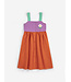 Pixel Daisy color block woven dress  by Bobo Choses