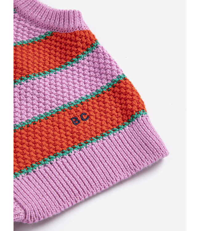 BC Striped knitted vest  by Bobo Choses