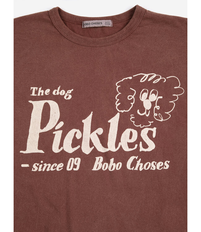 Pickles The Dog T-shirt Brown by Bobo Choses