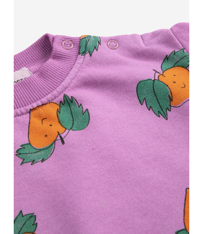 Tangerine all over sweatshirt baby  by Bobo Choses