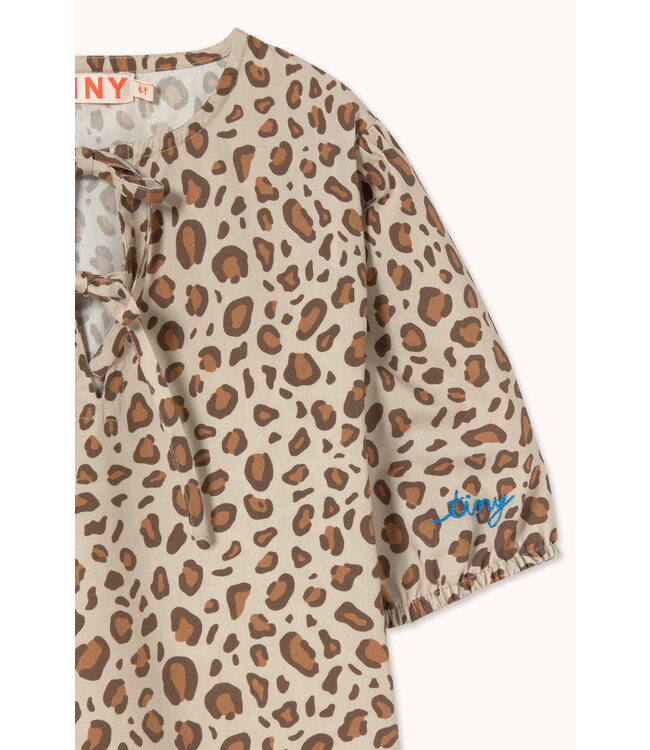 Animal Print Bows Dress  by Tiny Cottons