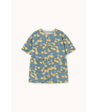 Tiny Cottons Oranges Denim Dress  by Tiny Cottons