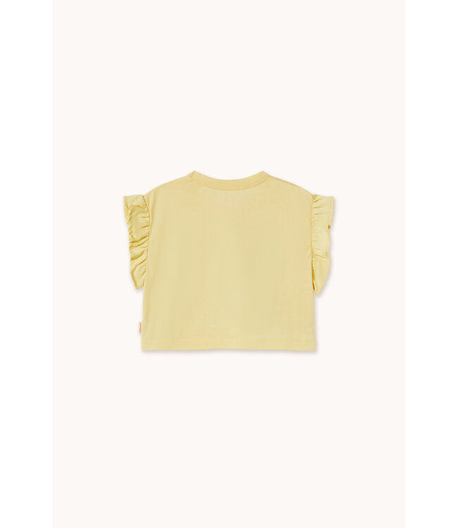 Yellow Flowers Graphic Crop Tee  by Tiny Cottons