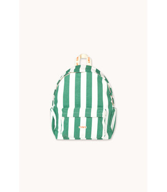 Tiny Cottons Emerald Stripes Backpack  by Tiny Cottons