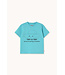 Tiny Hat Cyan Graphic Tee  by Tiny Cottons