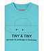 Tiny Hat Cyan Graphic Tee  by Tiny Cottons