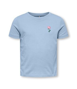 Kids Only KMGVEGA LIFE SS REG EMB TEE BOX JRS NOOS Soft Chambray EMB. Flower by Kids Only
