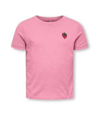 Kids Only KMGVEGA LIFE SS REG EMB TEE BOX JRS NOOS Cashmere Rose EMB Strawberry by Kids Only