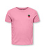 KMGVEGA LIFE SS REG EMB TEE BOX JRS NOOS Cashmere Rose EMB Strawberry by Kids Only