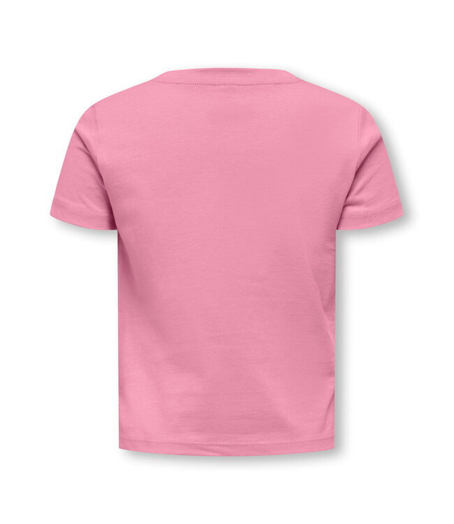 KMGVEGA LIFE SS REG EMB TEE BOX JRS NOOS Cashmere Rose EMB Strawberry by Kids Only