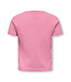 KMGVEGA LIFE SS REG EMB TEE BOX JRS NOOS Cashmere Rose EMB Strawberry by Kids Only