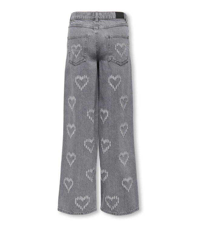 KOGLUMI HW WIDE DNM PIM990 Light Grey Denim HEARTS by Kids Only