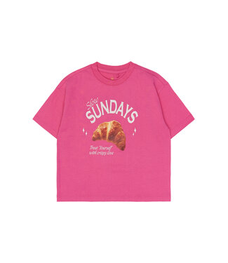 The New TNSuzette OS S_S Tee Carmine Rose by The New