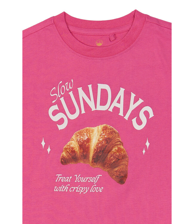 TNSuzette OS S_S Tee Carmine Rose by The New