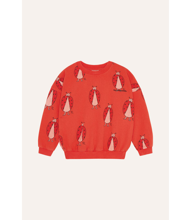 Ladybug Allover Sweatshirt RED by the Campamento