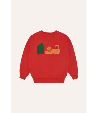 The Campamento Reading Lion Sweatshirt RED by the Campamento