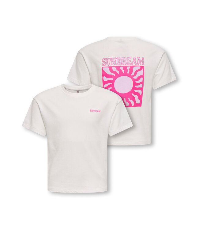 KOGRUTH SUN LIFE S/S TOP BOX CS JRS Cloud Dancer Back Sundream/Orchid Bloom/PinkGlo by Kids Only